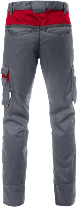 Kelnės FRISTADS 2555 STFP/pilka-raudona1