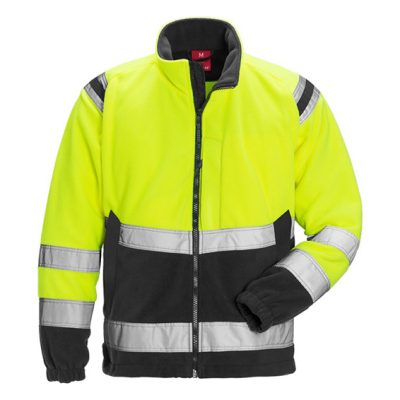 Dzemperis Striuke fleece FRISTADS KANSAS 4041 FE Hi-Vis geltona -juoda