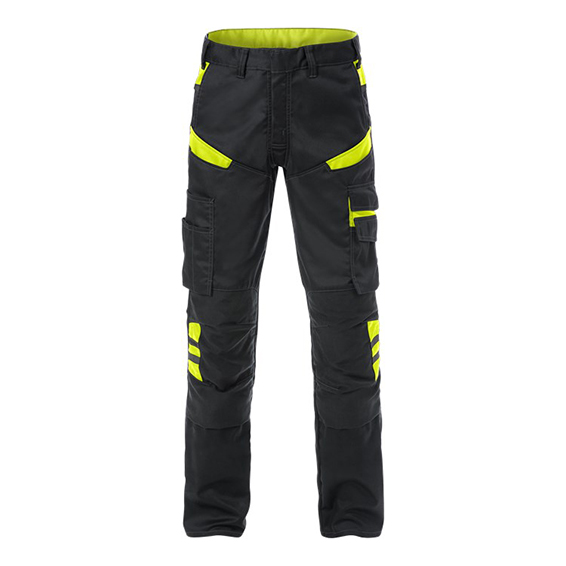 Kelnės FRISTADS 25555 STFP/juoda-geltona