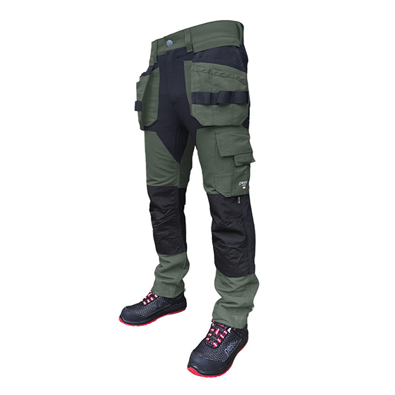 Kelnės Pesso TITAN 125/Spandex/Cordura/žalios